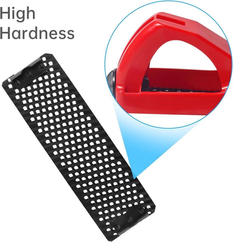 Omninmo 5.5" Curved Flat Standard Cut Replacement Blade, Steel Shaver Cheesegrater Rasp for Surform Pocket Plane, Dent Repairs, Wood Fiberglass, Shaping Curved Surfaces Hand Plane Scraper - Image 2